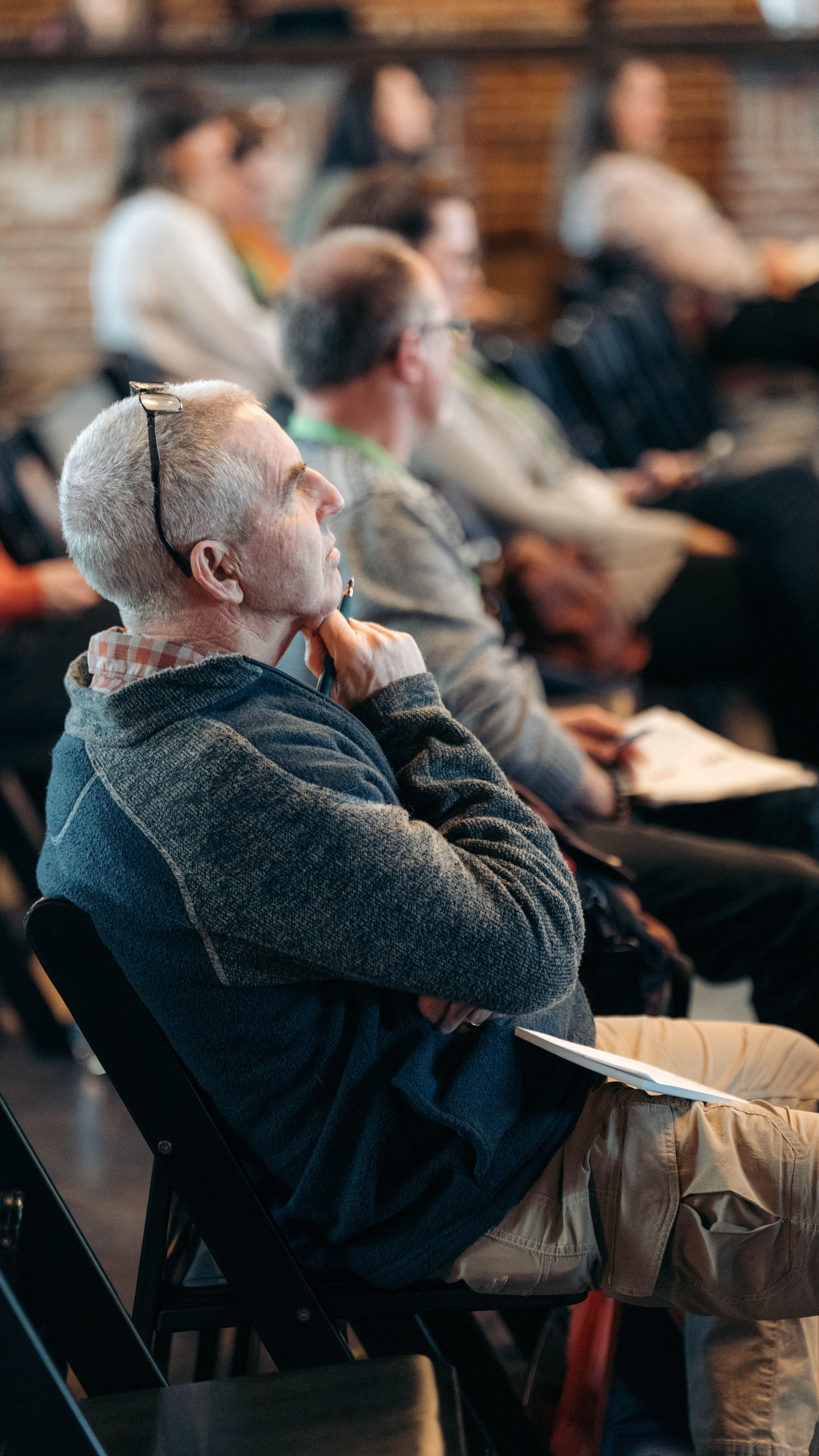 Dr. Saegeant sitting