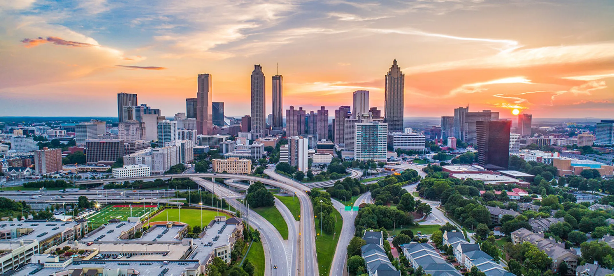 The skyline of Atlanta, GA