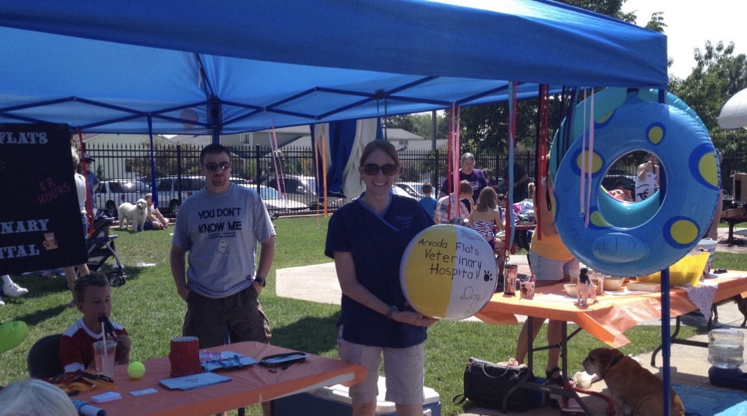 Attendees at the Arvada flats veterinary hospital event