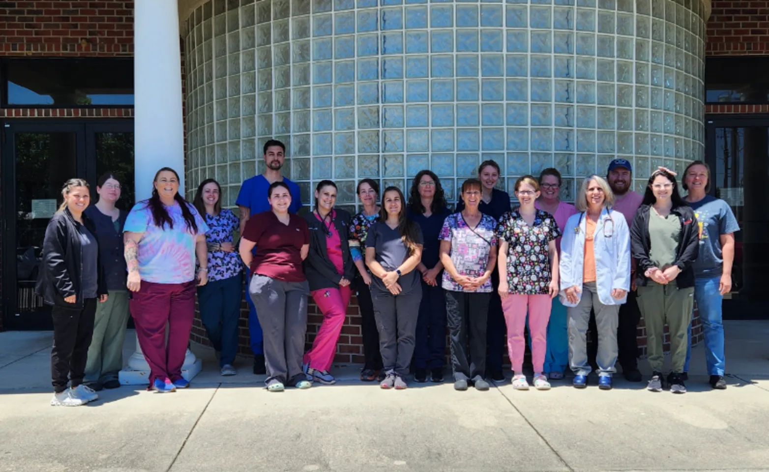 Group photo of Dogwood Animal Hospital staff Group photo of Dogwood Animal Hospital staff