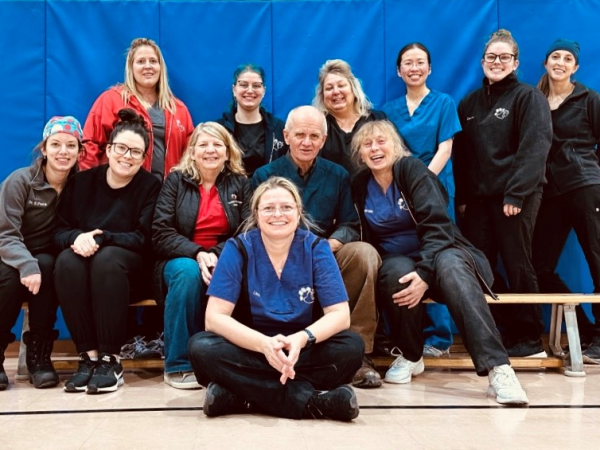 a group of Allandale's staff at Mississauga