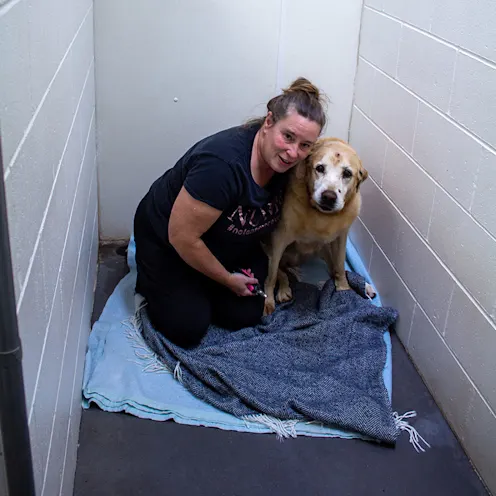 Joan with Sadie Joan with Sadie