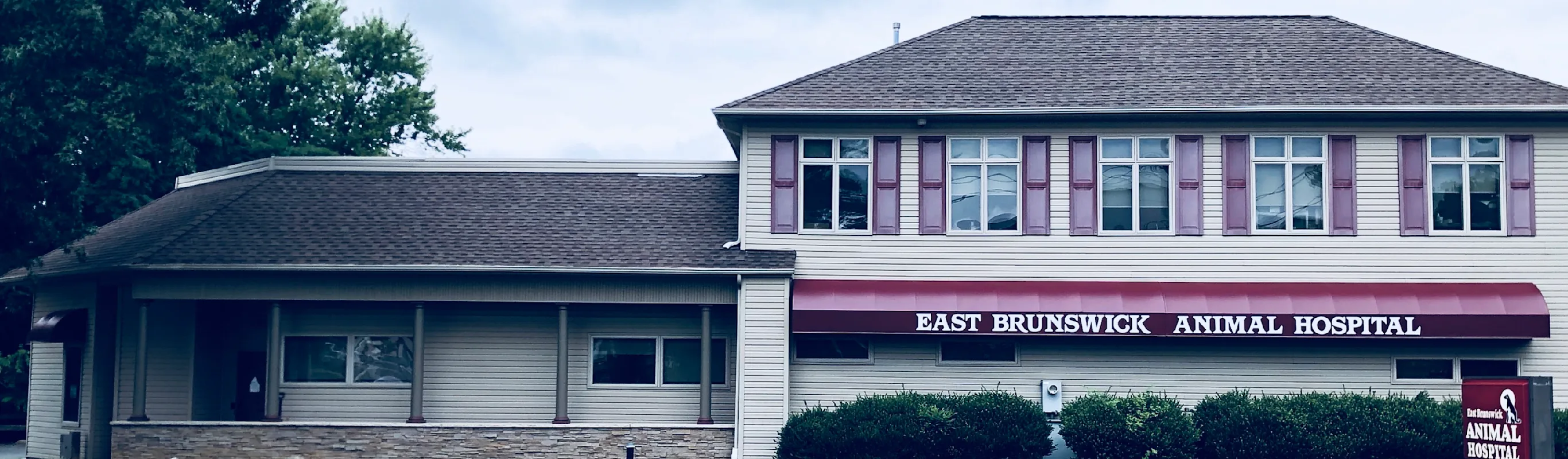East Brunswick Animal Hospital exterior, front view. East Brunswick Animal Hospital exterior, front view.