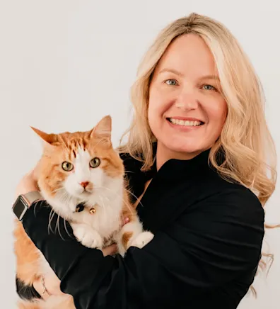Jessica Weitzel Holding a Cat Jessica Weitzel Holding a Cat