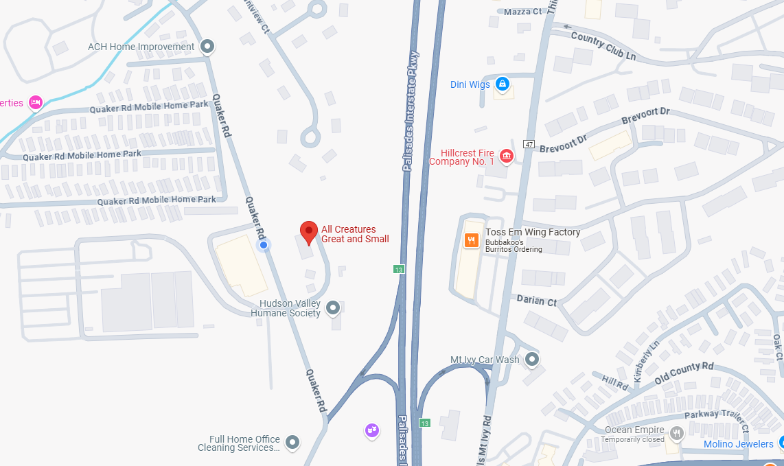 Google Map Screenshot of All Creatures Great and Small