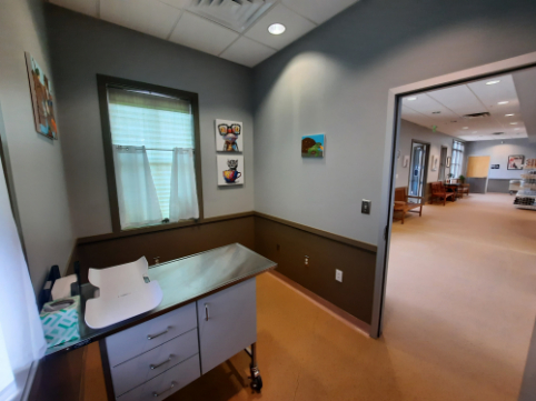 Exam Room Leading Out to Waiting Area