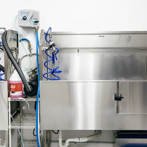 Grooming tub and tools Grooming tub and tools