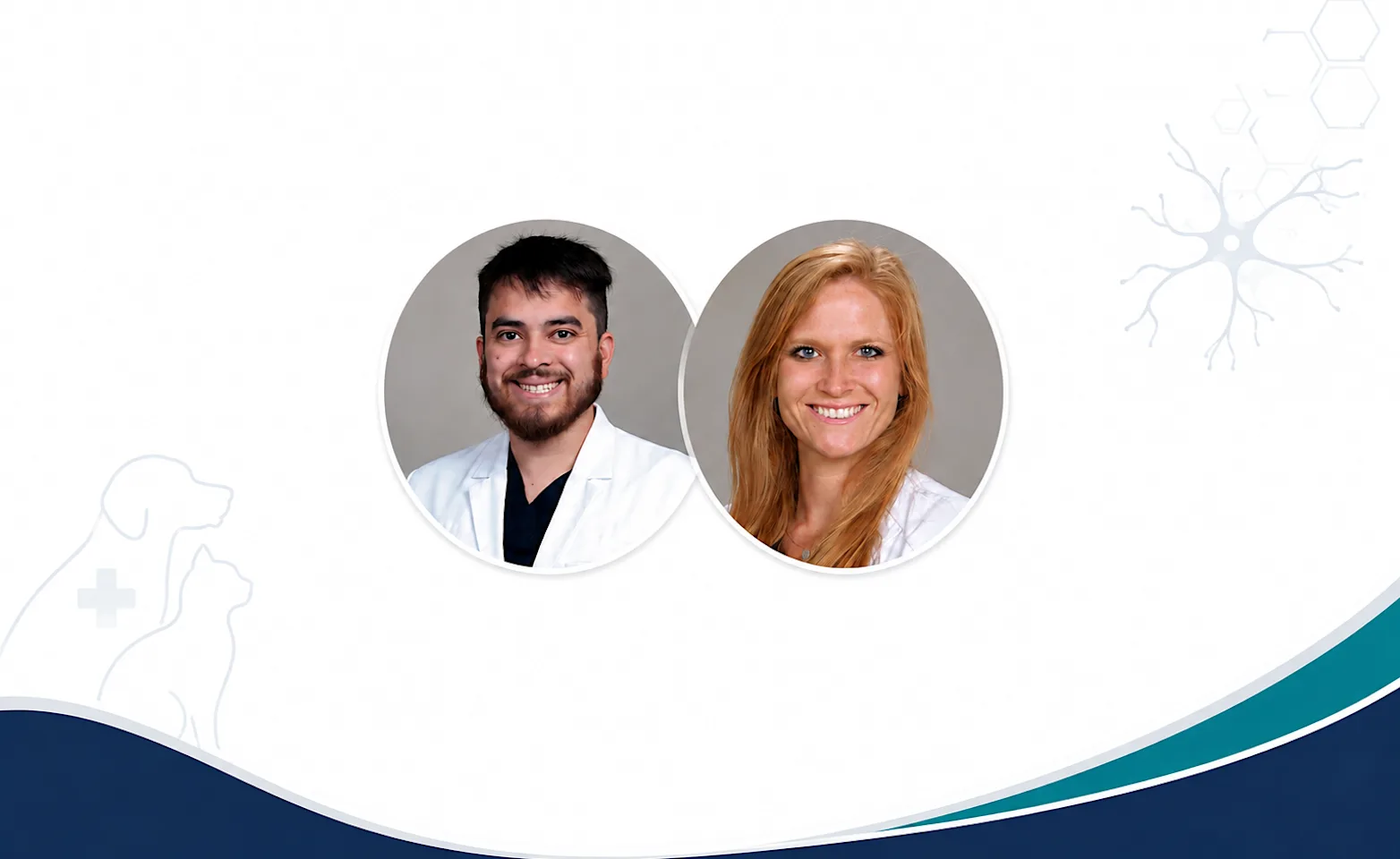 headshot of a man and woman on a white background headshot of a man and woman on a white background