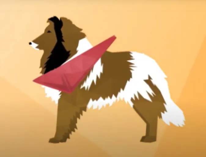 A cartoon dog wearing a red bandana A cartoon dog wearing a red bandana