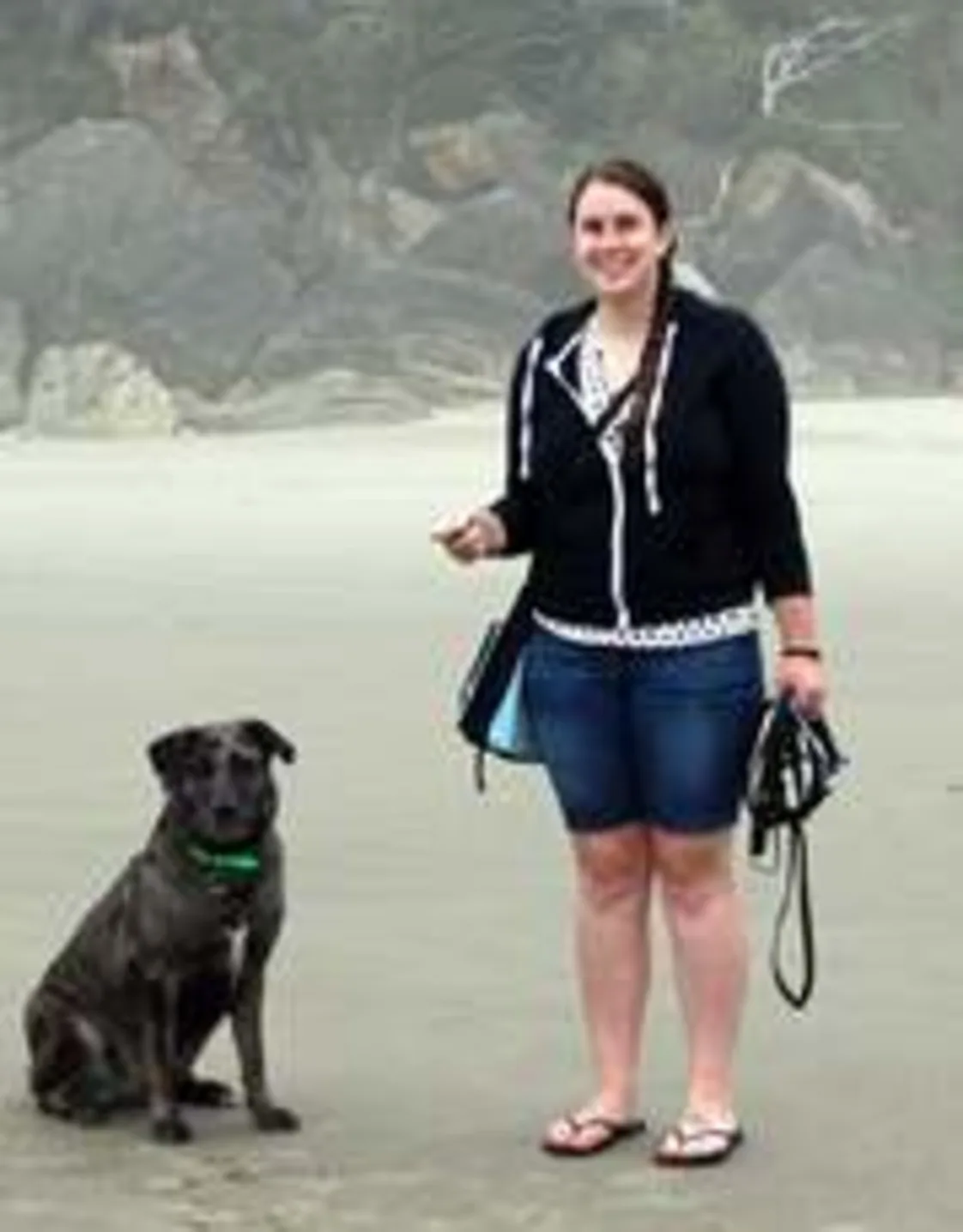 Katie with her dog Katie with her dog