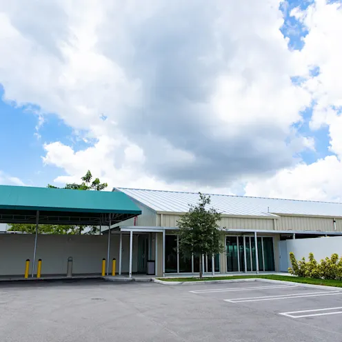 Outside our lodge Outside our lodge