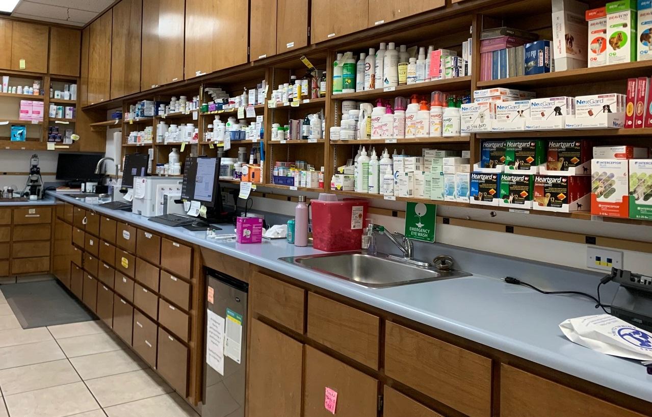 Pharmacy at All Creatures Animal Clinic