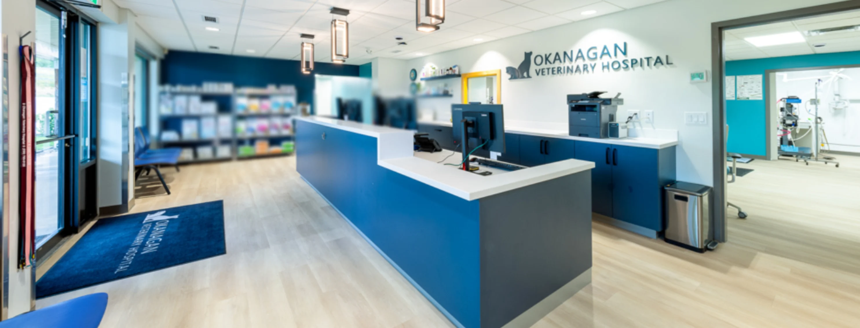 Okanagan Veterinary Hospital Lobby Okanagan Veterinary Hospital Lobby