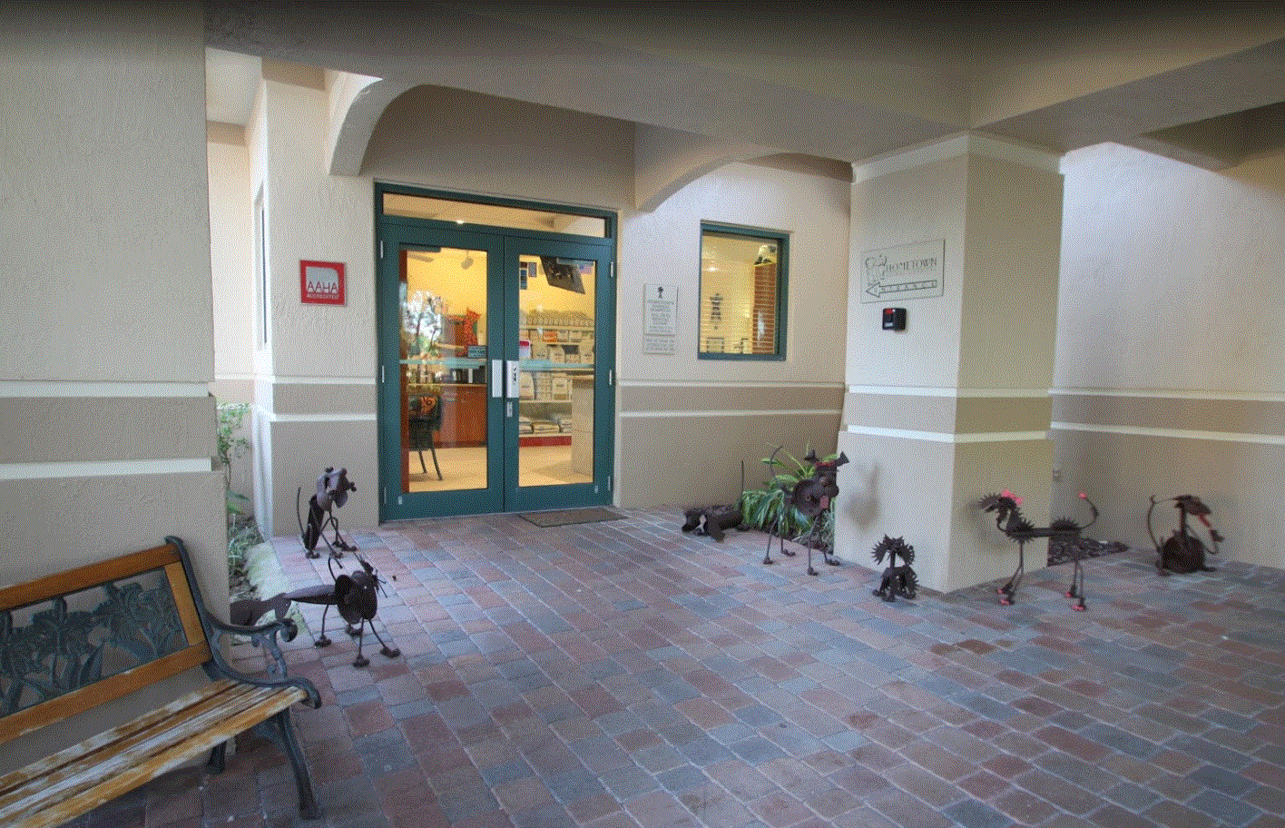 Hometown Animal Hospital - Front of Building Entrance