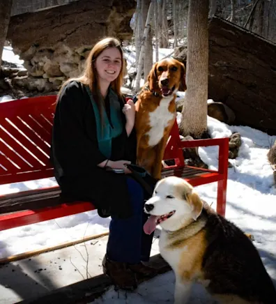 Victoria with her dogs Victoria with her dogs