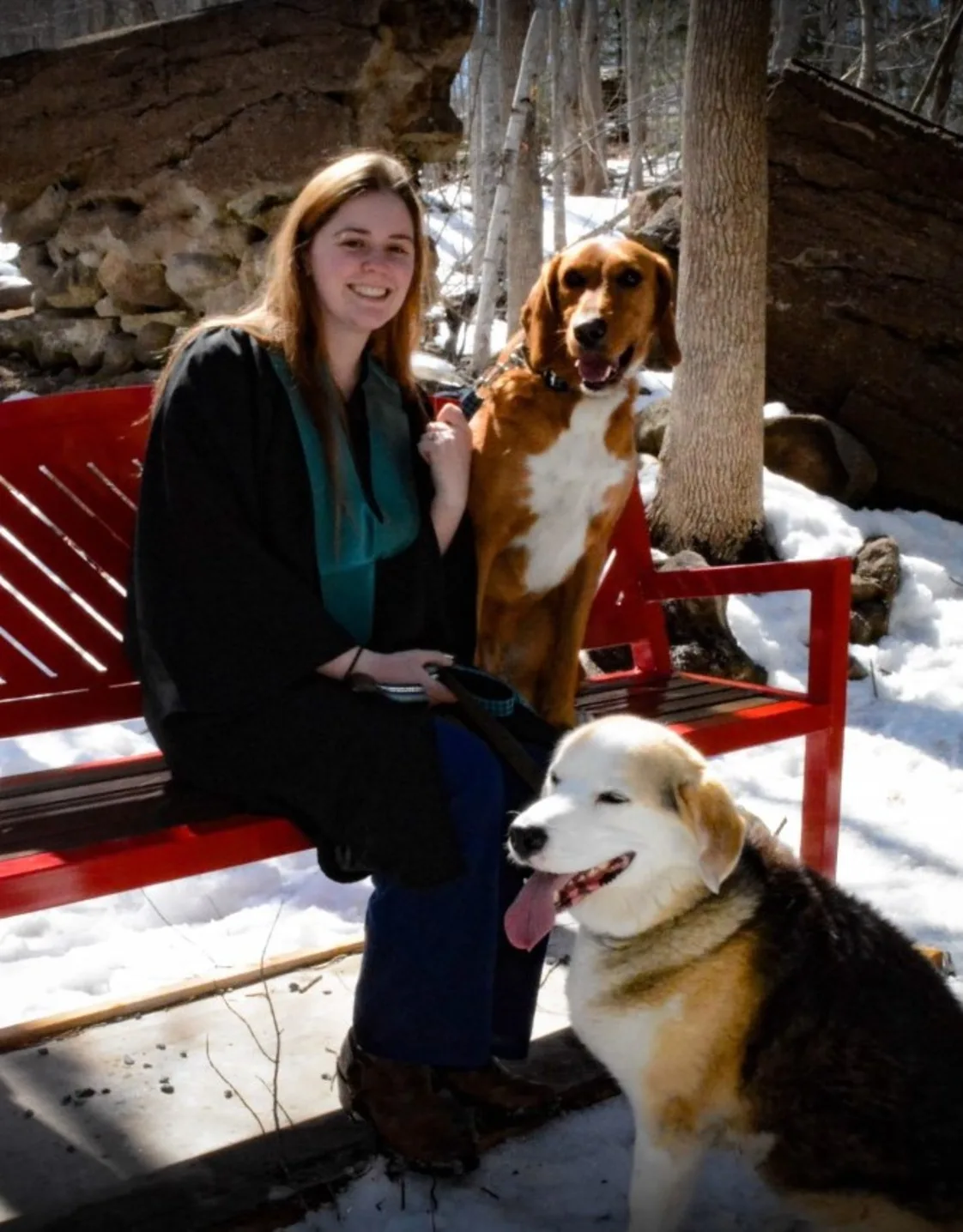 Victoria with her dogs Victoria with her dogs