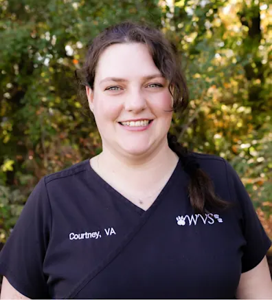 Courtney Jackson in her scrubs Courtney Jackson in her scrubs