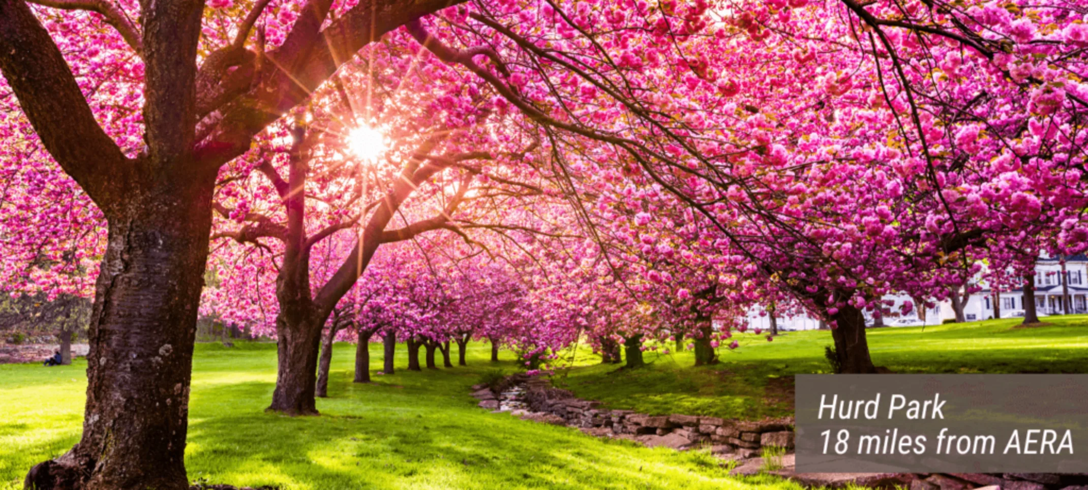 An image of the Hurd Park with text stating "Hurd Park 18 miles from AERA". An image of the Hurd Park with text stating "Hurd Park 18 miles from AERA".