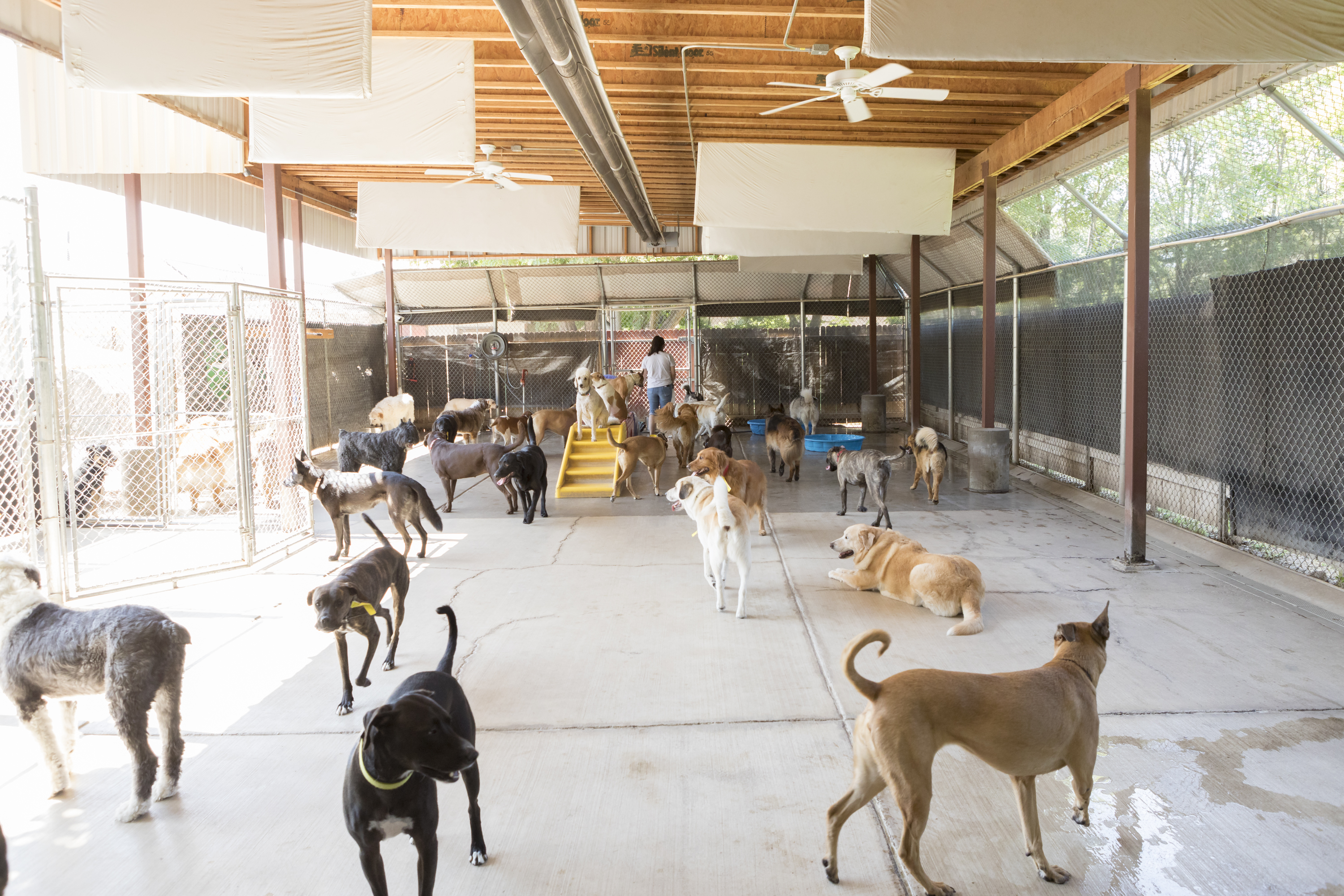 Day care play area outside