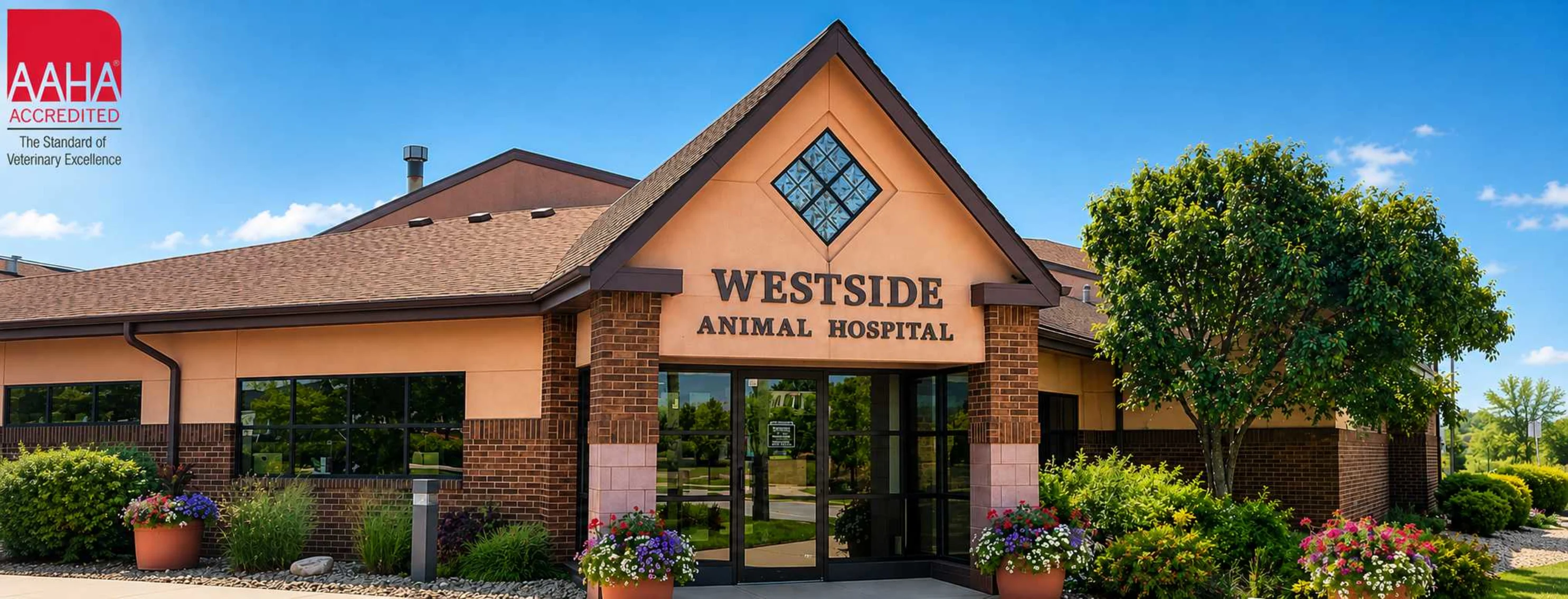 Westside Animal Hospital's front entrance. Westside Animal Hospital's front entrance.