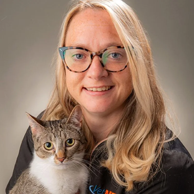 Hailey Turner holding a cat Hailey Turner holding a cat