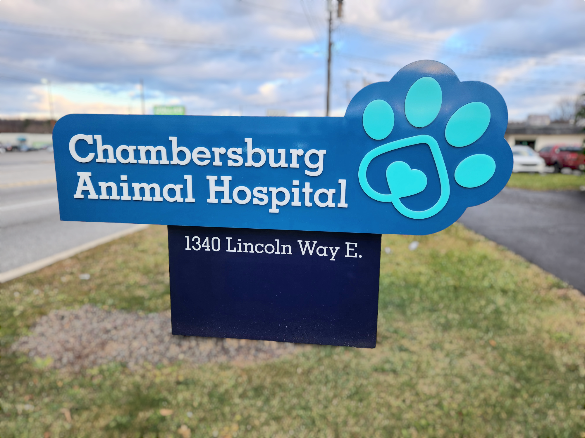 Chambersburg Animal Hospital Front Sign