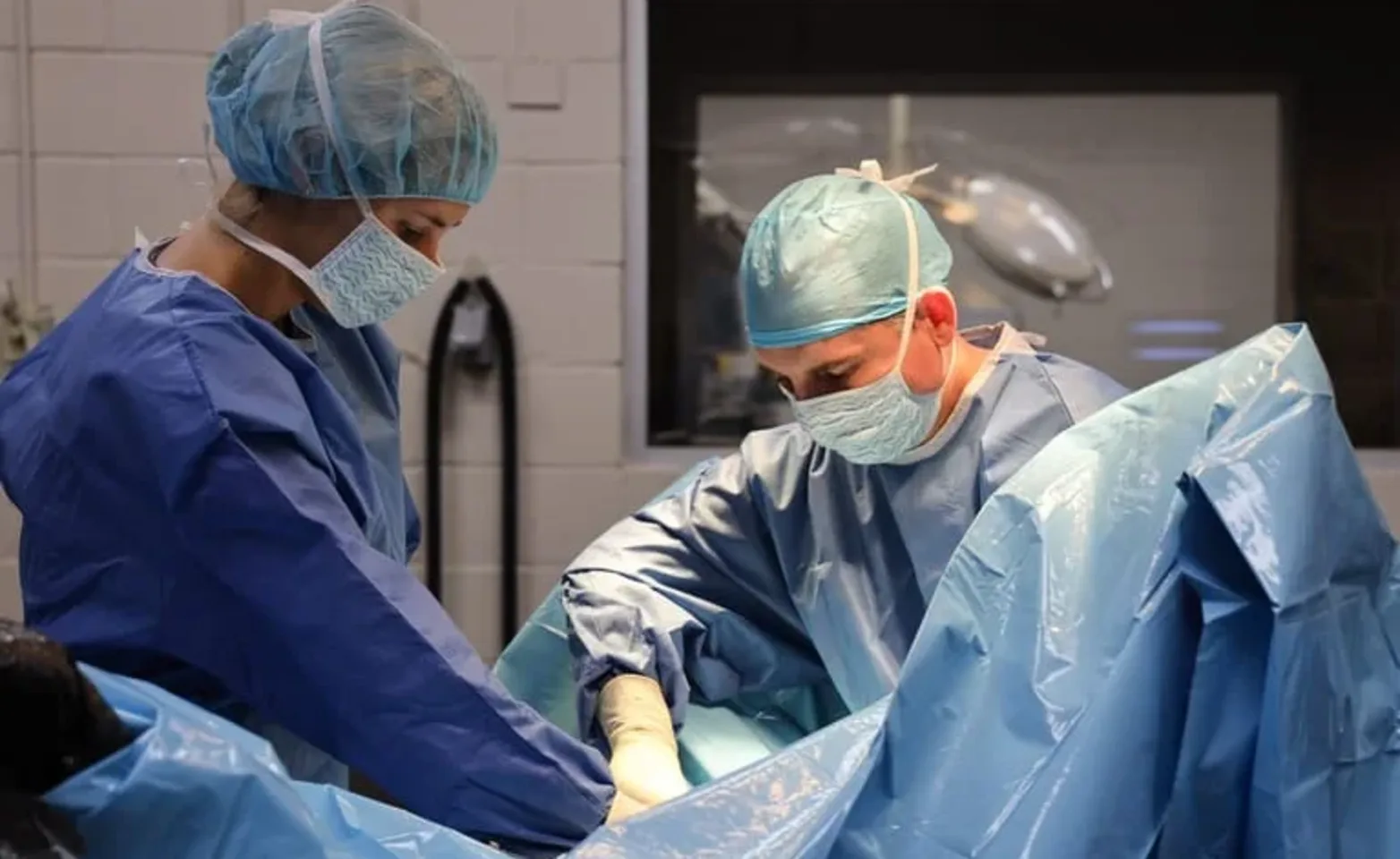 Staff performing surgery Staff performing surgery