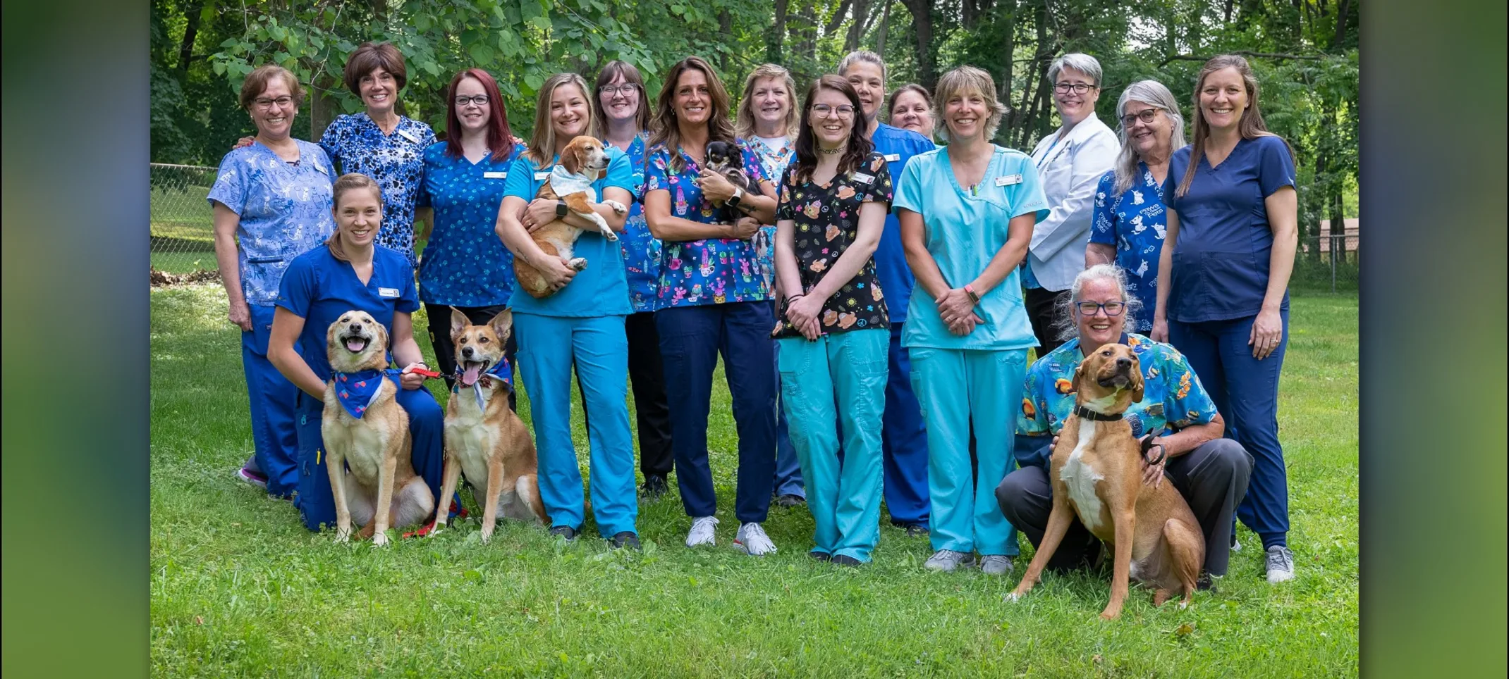 New Baltimore Animal Hospital Staff Group Photo 