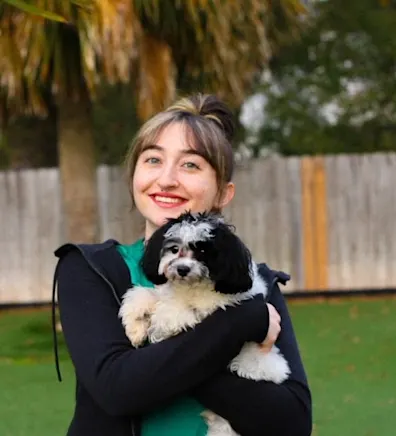 Salena holding a cat Salena holding a cat