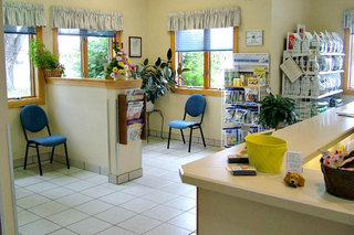 Reception area of the Nickerson Animal Health Center 2