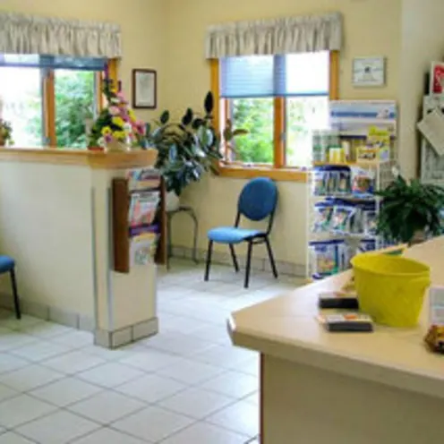 Reception area of the Nickerson Animal Health Center 2 Reception area of the Nickerson Animal Health Center 2