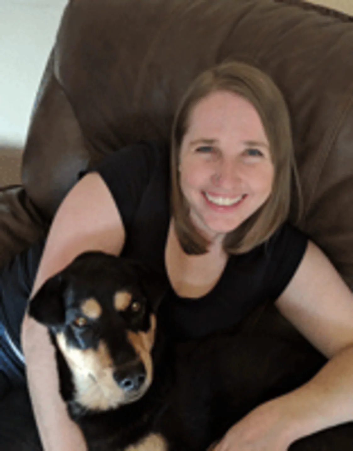 Dr. Krystal Robinson with dog Dr. Krystal Robinson with dog