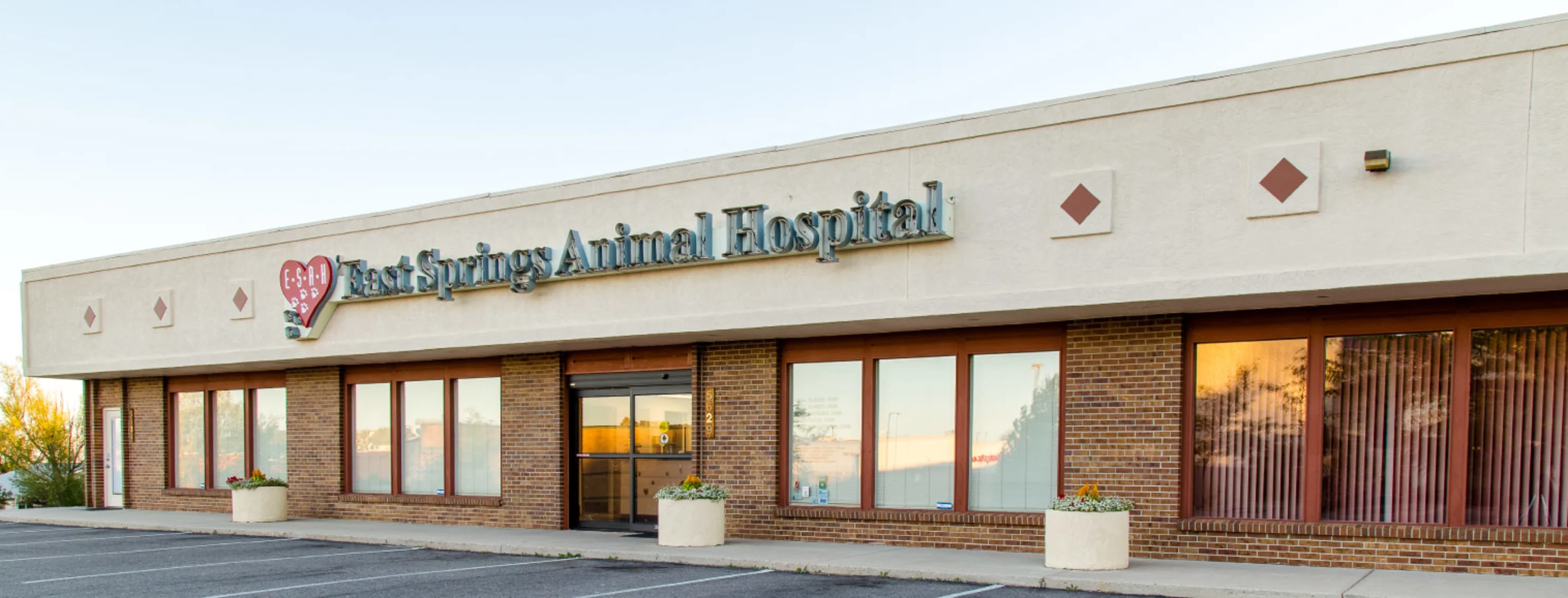 East Springs Animal Hospital outside. East Springs Animal Hospital outside.