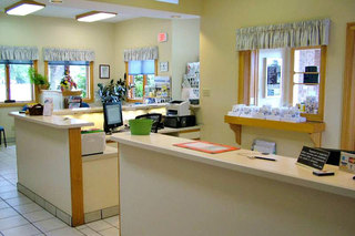 Lobby area of the Nickerson Animal Health Center 1