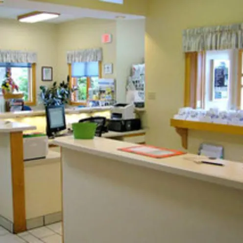 Lobby area of the Nickerson Animal Health Center 1 Lobby area of the Nickerson Animal Health Center 1