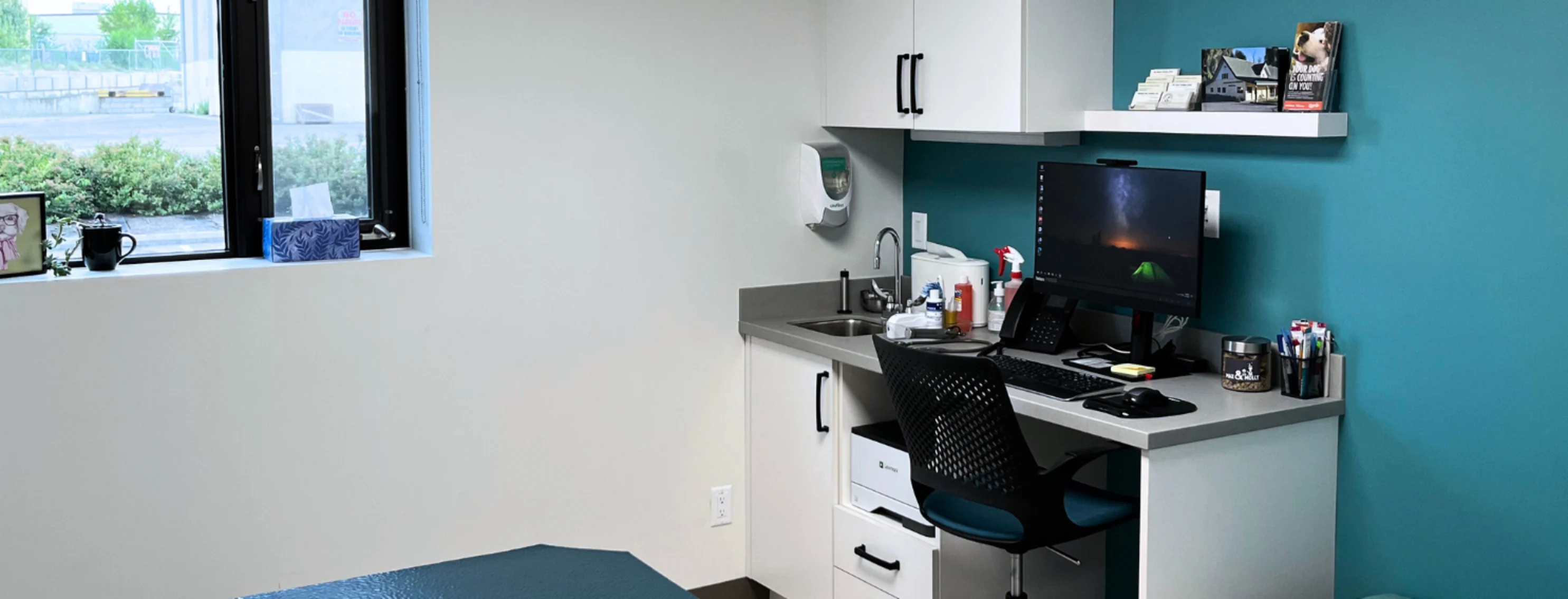 Exam Room at Okanagan Veterinary Hospital Exam Room at Okanagan Veterinary Hospital