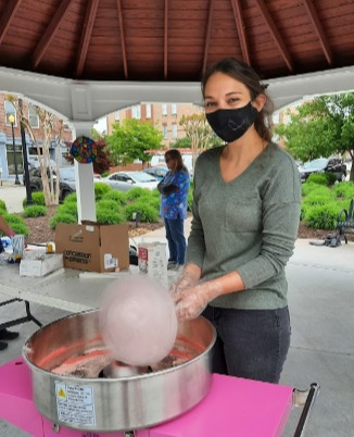 Team Member Making Cotton Candy