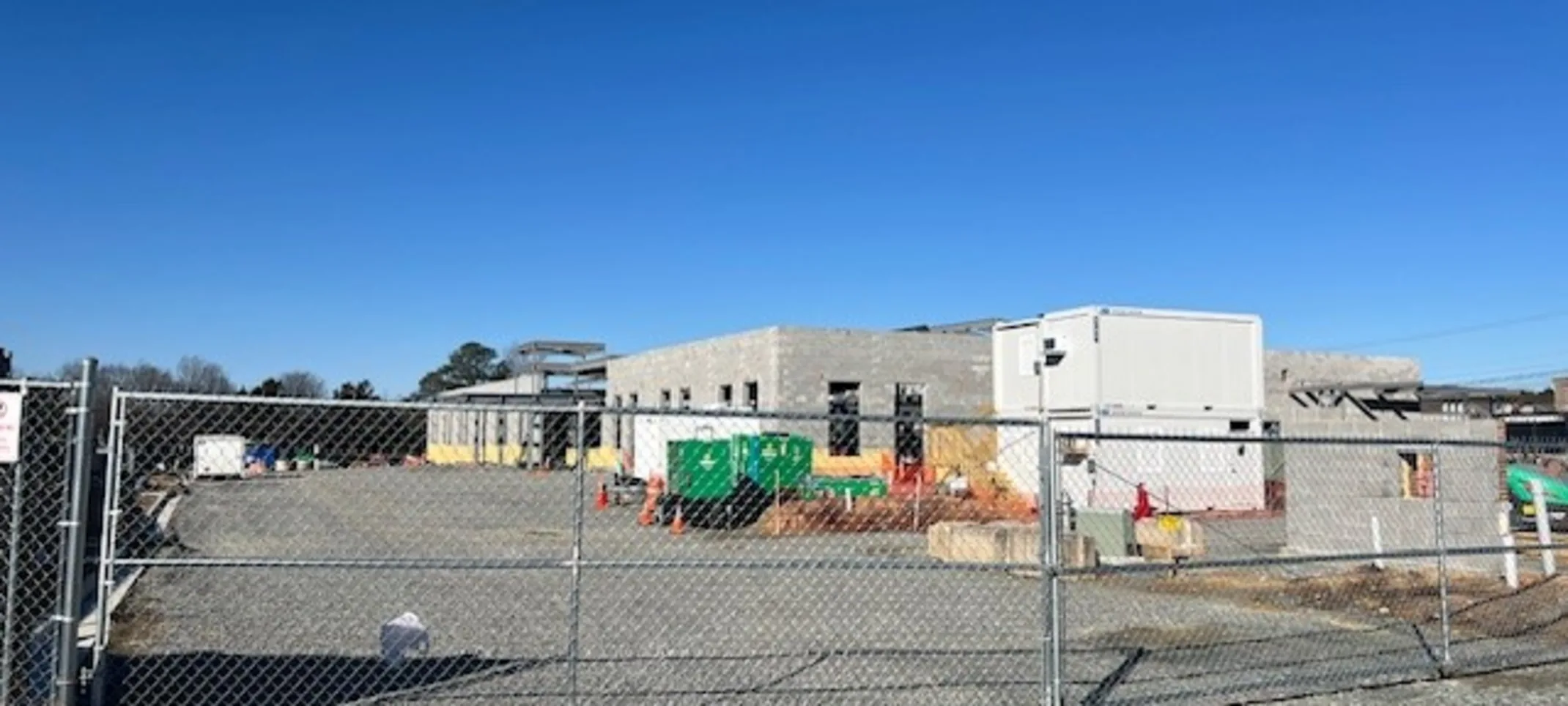 Construction view of fence Construction view of fence