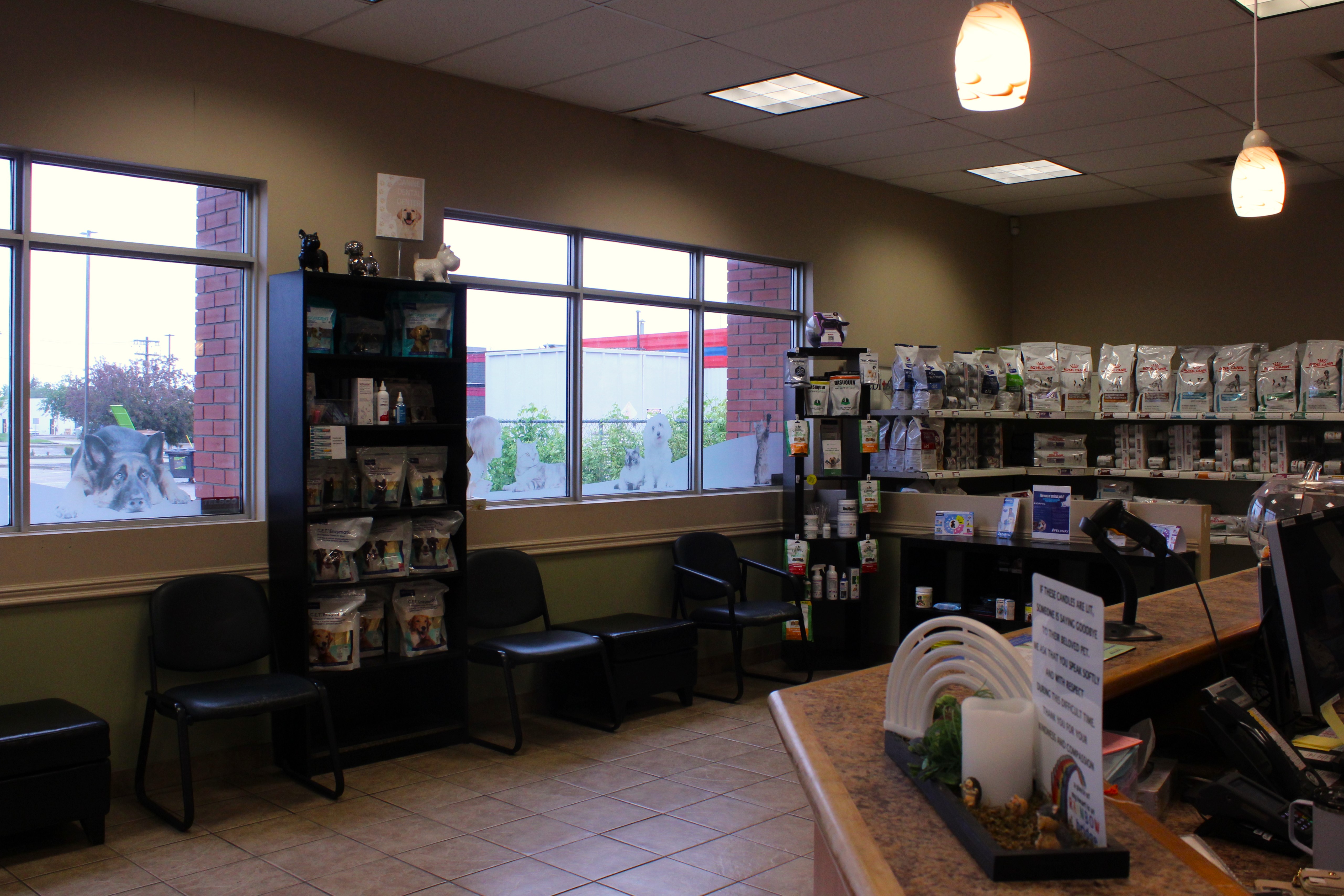 Reception Room of Hermitage Veterinary Hospital 