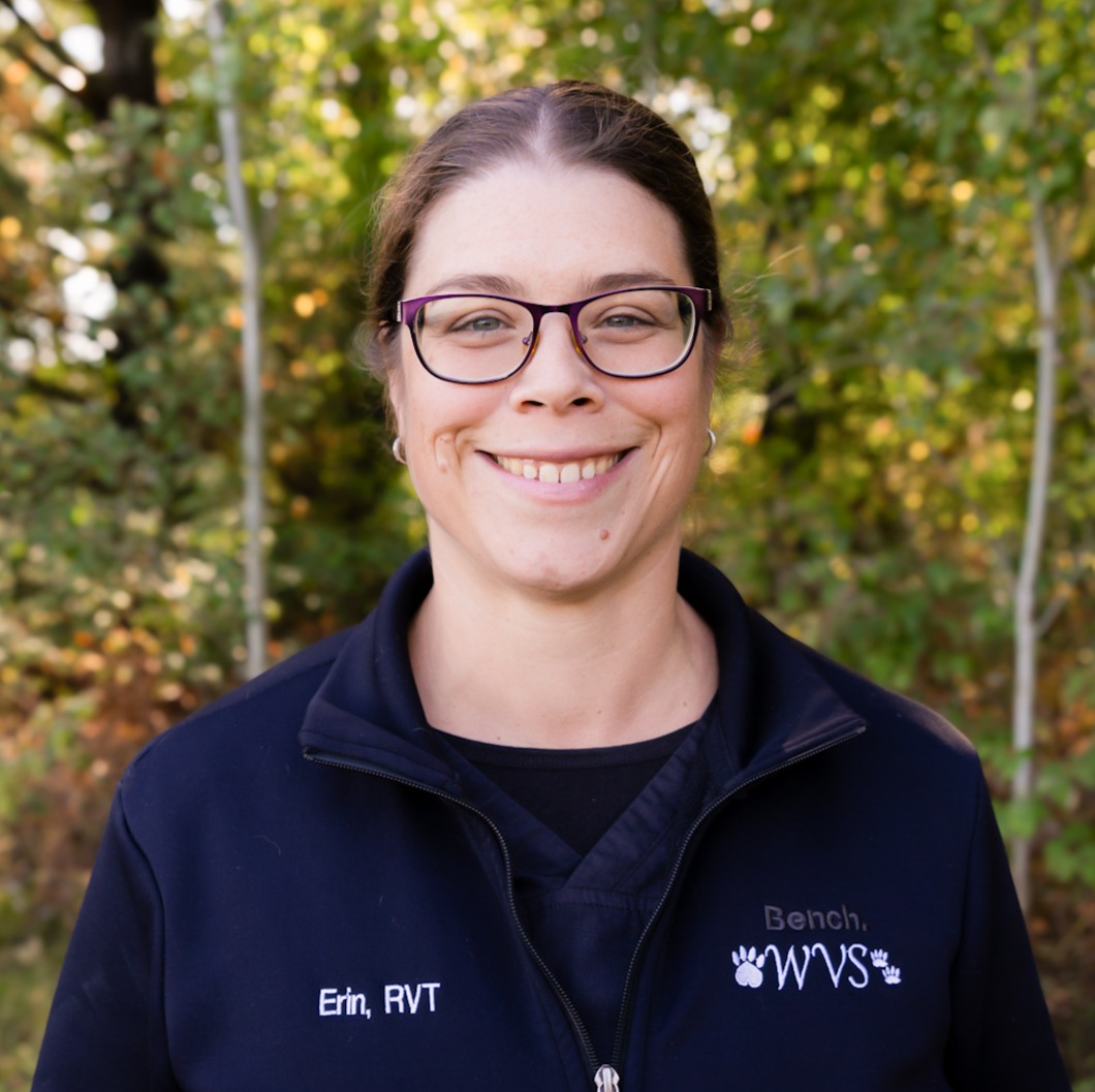 Erin Dumont outside Williamstown Veterinary Services