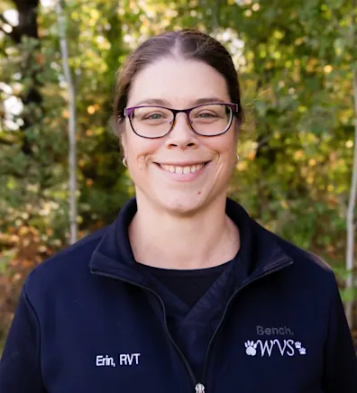 Erin Dumont outside Williamstown Veterinary Services Erin Dumont outside Williamstown Veterinary Services