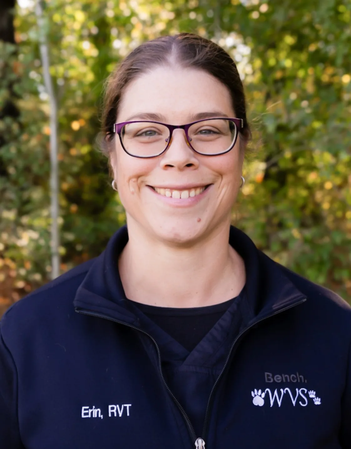 Erin Dumont outside Williamstown Veterinary Services Erin Dumont outside Williamstown Veterinary Services