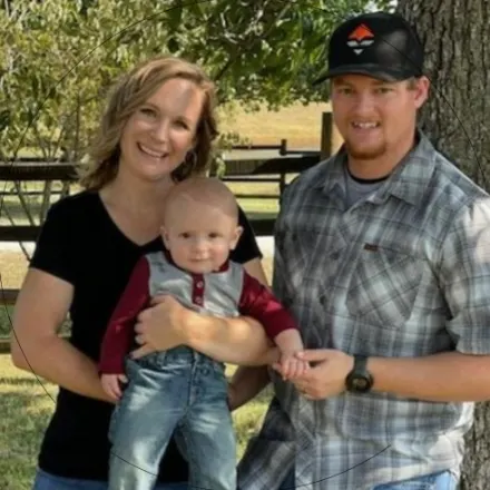 Dr. Nichole Cronquist with her husband and son