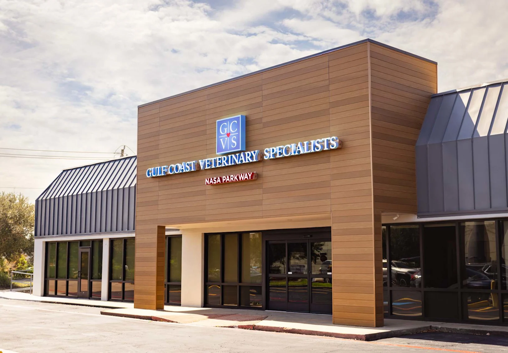 Exterior view of GCVS - Nasa's new veterinary hospital. Exterior view of GCVS - Nasa's new veterinary hospital.