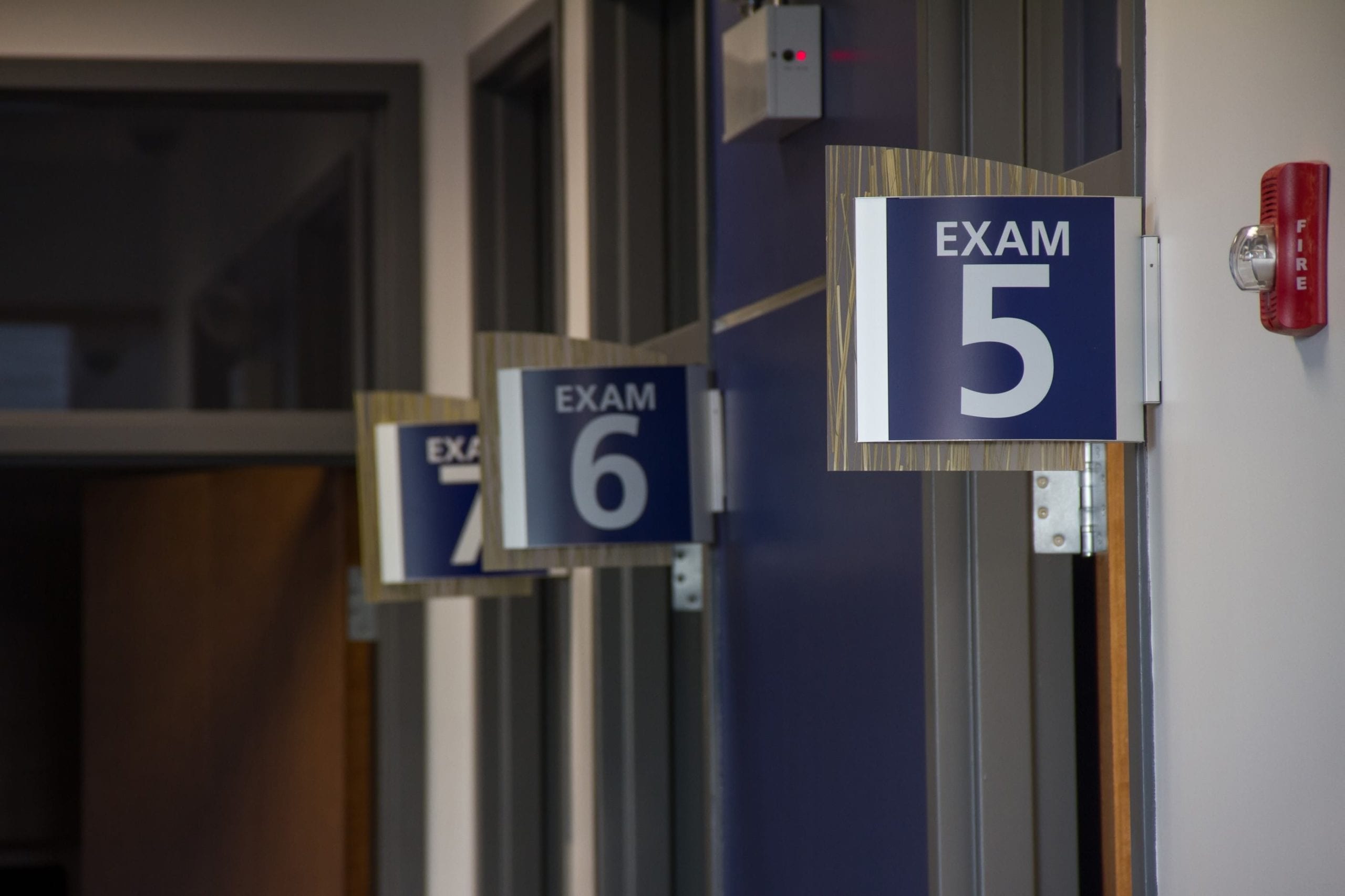signs for exam rooms 5-7