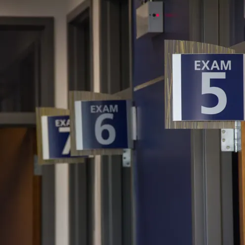 signs for exam rooms 5-7