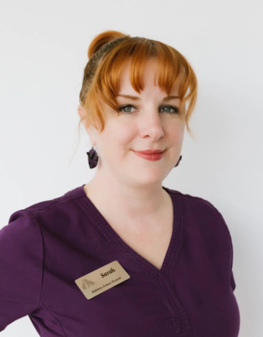 A portrait photo of Veterinary Assistant Sarah A portrait photo of Veterinary Assistant Sarah