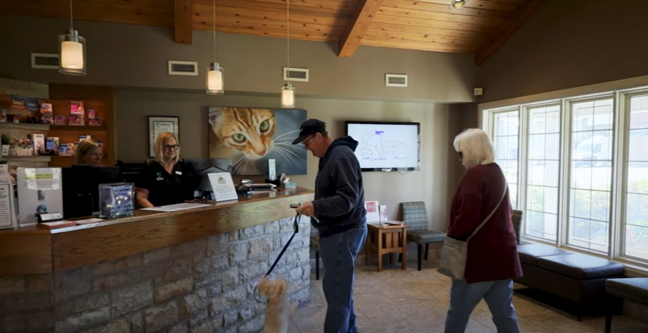 Reception Desk of Morgan Animal Hospital