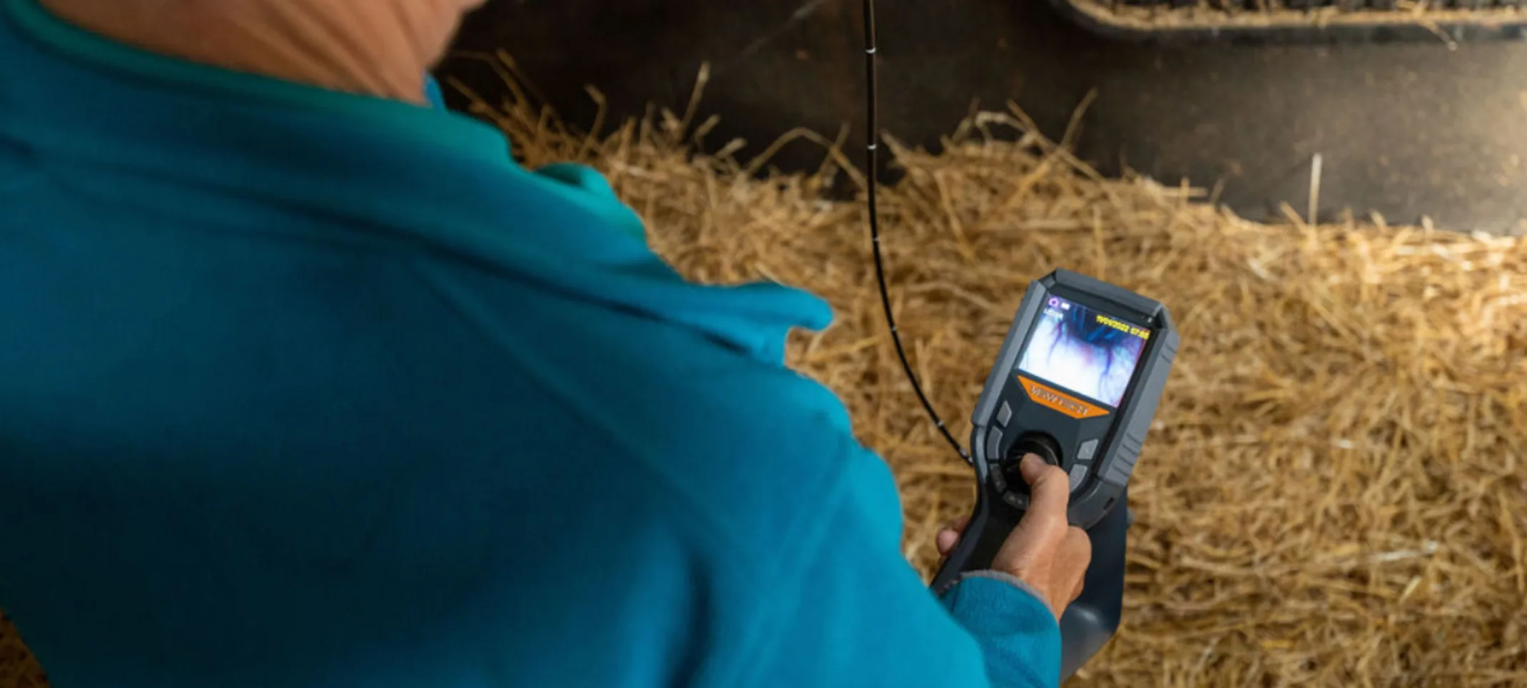 Staff member using an imaging device Staff member using an imaging device