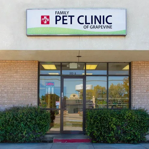Front facade of Family Pet Clinic of Grapevine